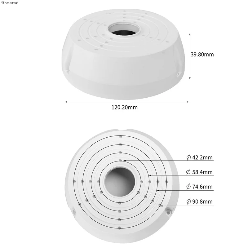 Base profunda do cabo da caixa de junção da câmera do cctv para a câmera dome/ip suporte de montagem à prova dwaterproof água suporte da câmera do fio escondido