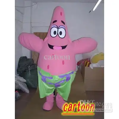 New Adult Hot Sale LOVE Patrick Star Mascot Costume Christmas Fancy Dress Halloween Mascot Costume Free Ship