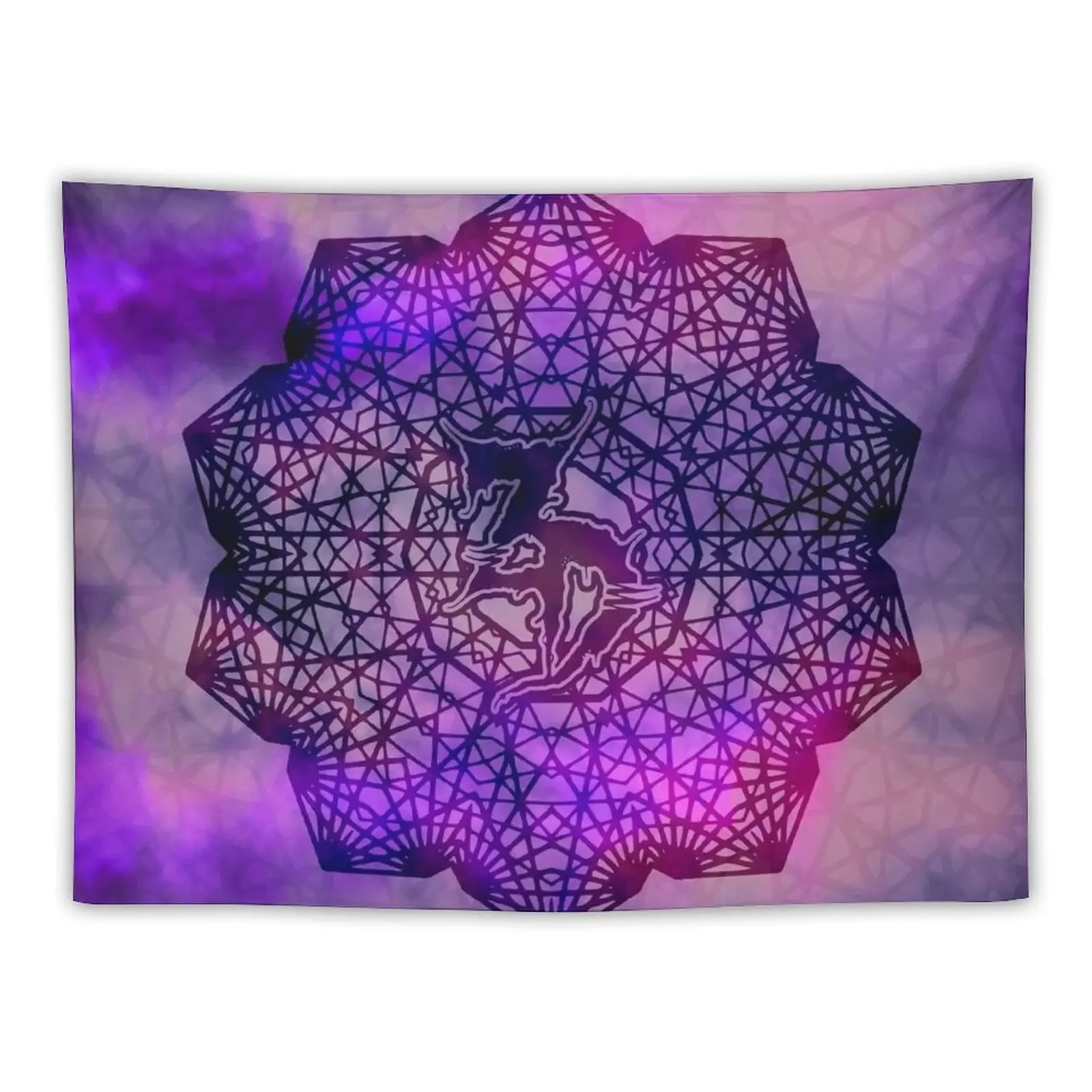 

Zeds Dead Mandala Purple Tapestry Custom Decoration Home Wall Hanging Anime Decor Tapestry