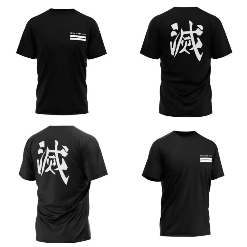 

Hashira Uniform Demon SlayerT-shirt Fashion Japanese Anime Printed Round Neck Men's women's T-shirt Autumn and winter innerwear