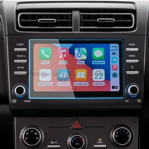 Imagen 1 del producto Protector de pantalla de vidrio templado para Hyundai creta 2021 2022, accesorios interiores de navegación por Radio GPS, entretenimiento de coche