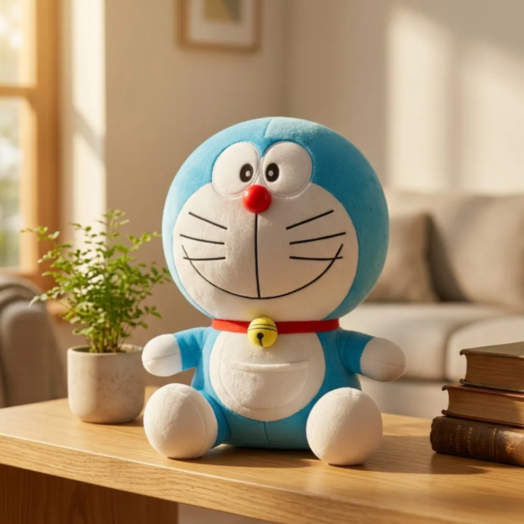 Doraemon and Dorami Sibling Set Stuffed Plush Doll, Classic Cartoon Toy, Lovely Table Ornament Birthday Gift for Anime Lovers