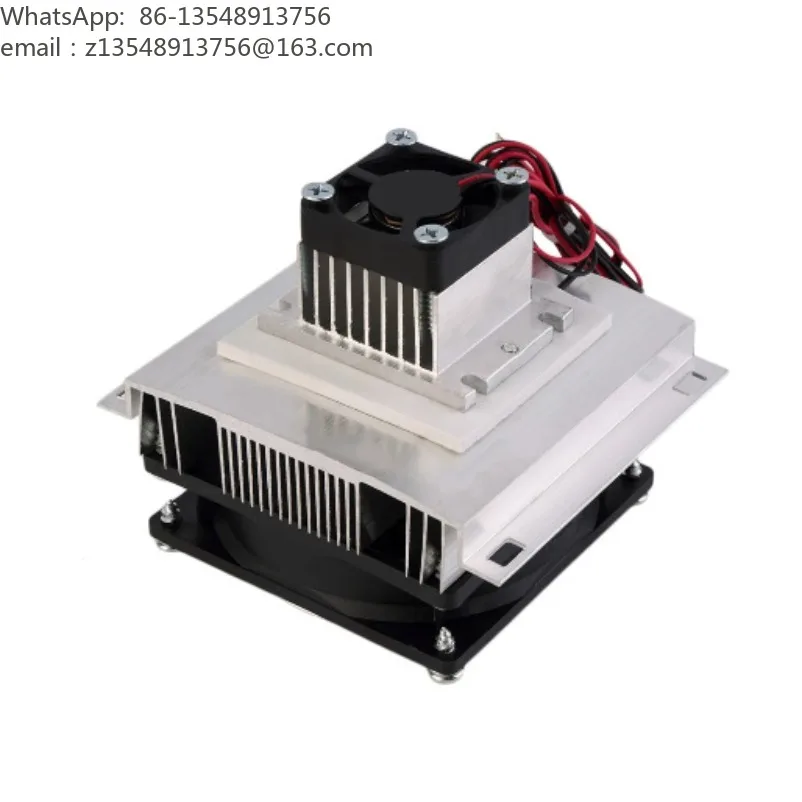60W Refrigeration Cooler Semiconductor Air Conditioning Cooling Module and Cooling Fan Assembly