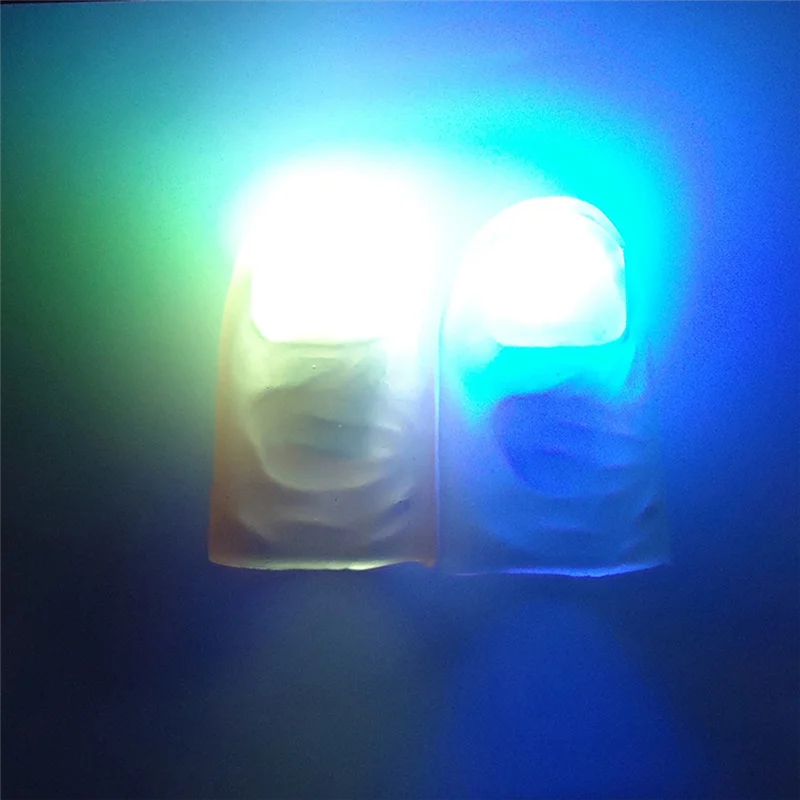 AB45 5 أزواج من أضواء LED وامض إصبع الدعائم مريحة متعددة الوظائف المحمولة ضوء الملحقات الإلكترونية الضوء الأخضر