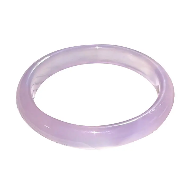 

Императорский фиолетовый меловой браслет, агат, фиолетовый меловой браслет, ледяной прозрачный тонкий
