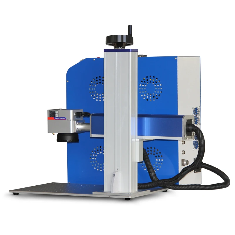ماكينة نقش La-ser محمولة باليد بقدرة 20 وات لماكس لتبريد الهواء المعدني مع دعم AI DXF DST PPT BMP لاستخدام المطاعم