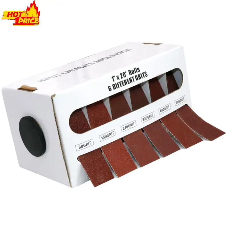 12/5/6 Roll Roll Grens carta vetrata 6 m sagring sagring sagring abrasivo