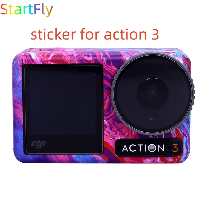 

StartFly Stickers For DJI Action 3 3M Anti-srach Protective Films Stickers For DJI Action 3 3M Material Camera Accessories