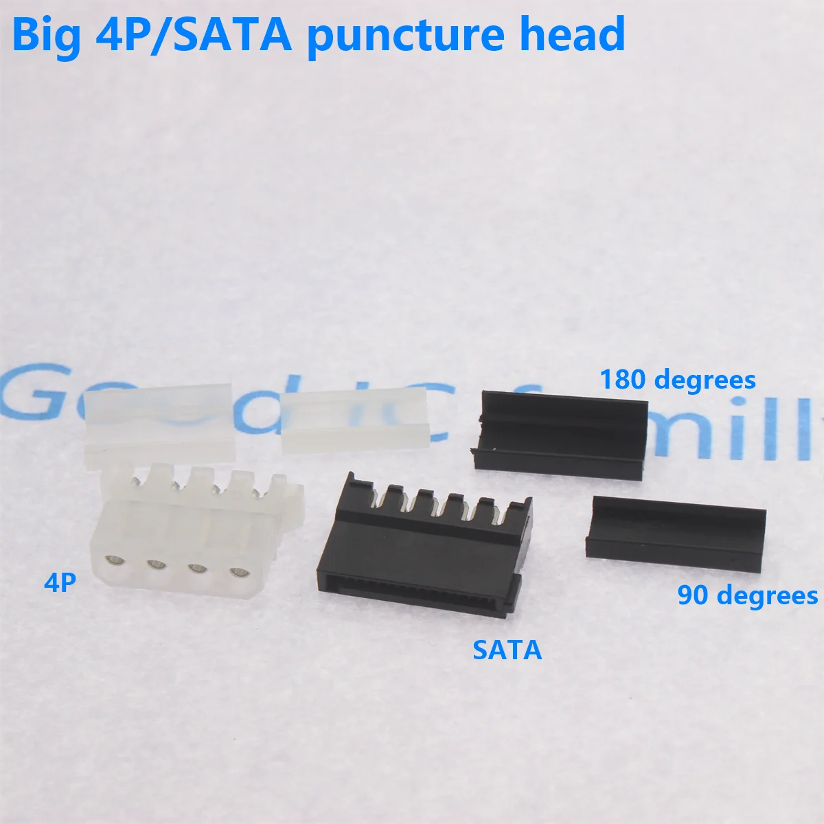 5pcs Black IDE HDD sata Power connector puncture with copper core for Hard Disk