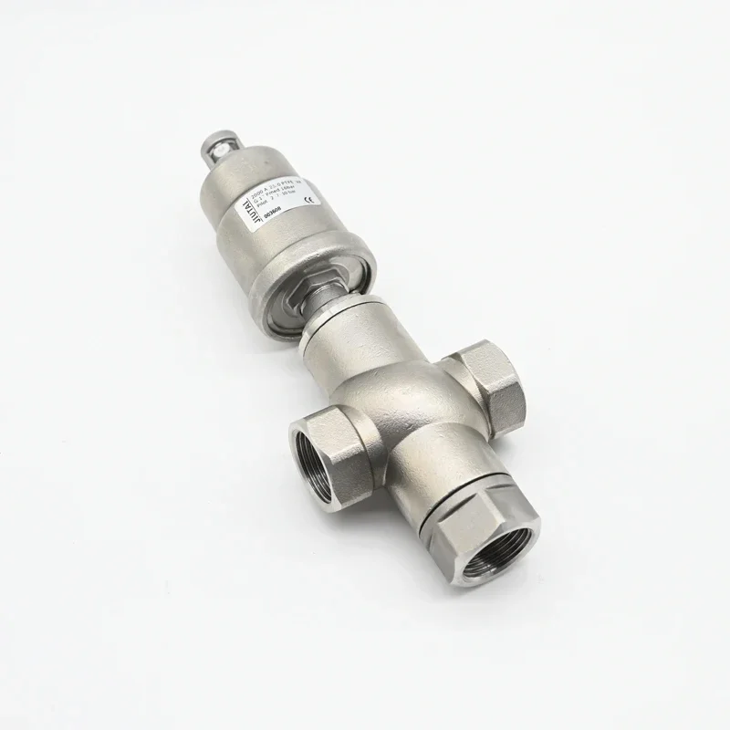 

JTAIV DN15-DN50 Customized saddle Double Acting Hygienic gemi vale Pneumatic 3 way valve threaded valve angle seat valve