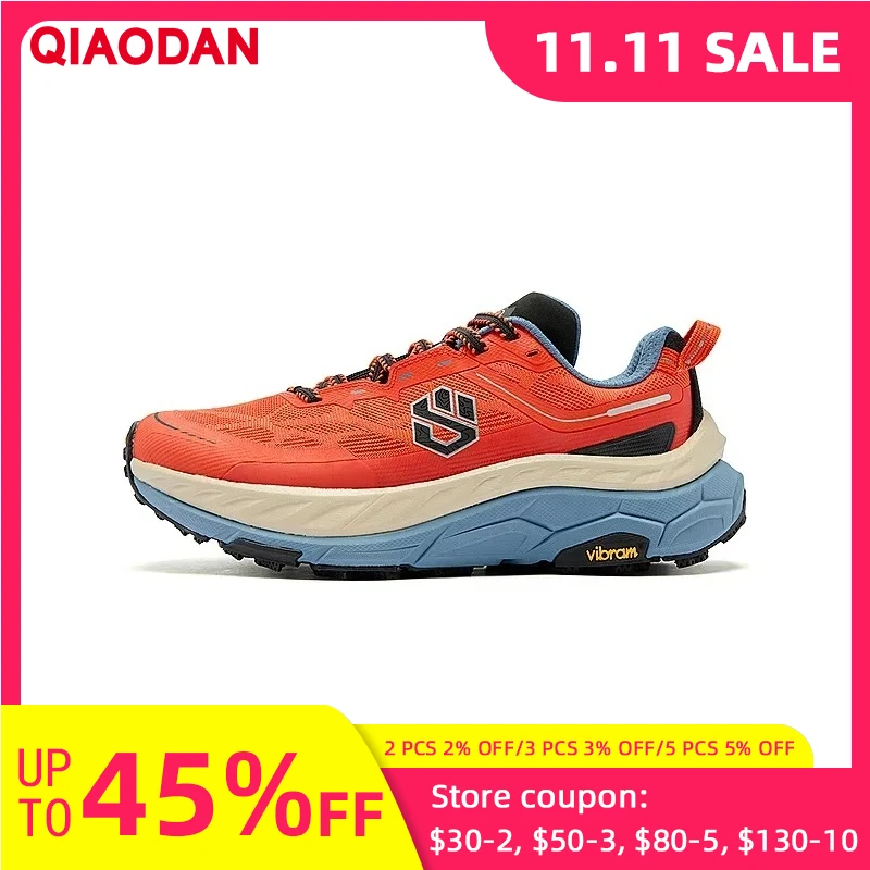 

QIAODAN ShanShen 2.0 Carbon Plate Trail Running Shoes for Men 2025 Outdoor Hiking Shock-absorbing Non-slip Sneaker QDB023244277