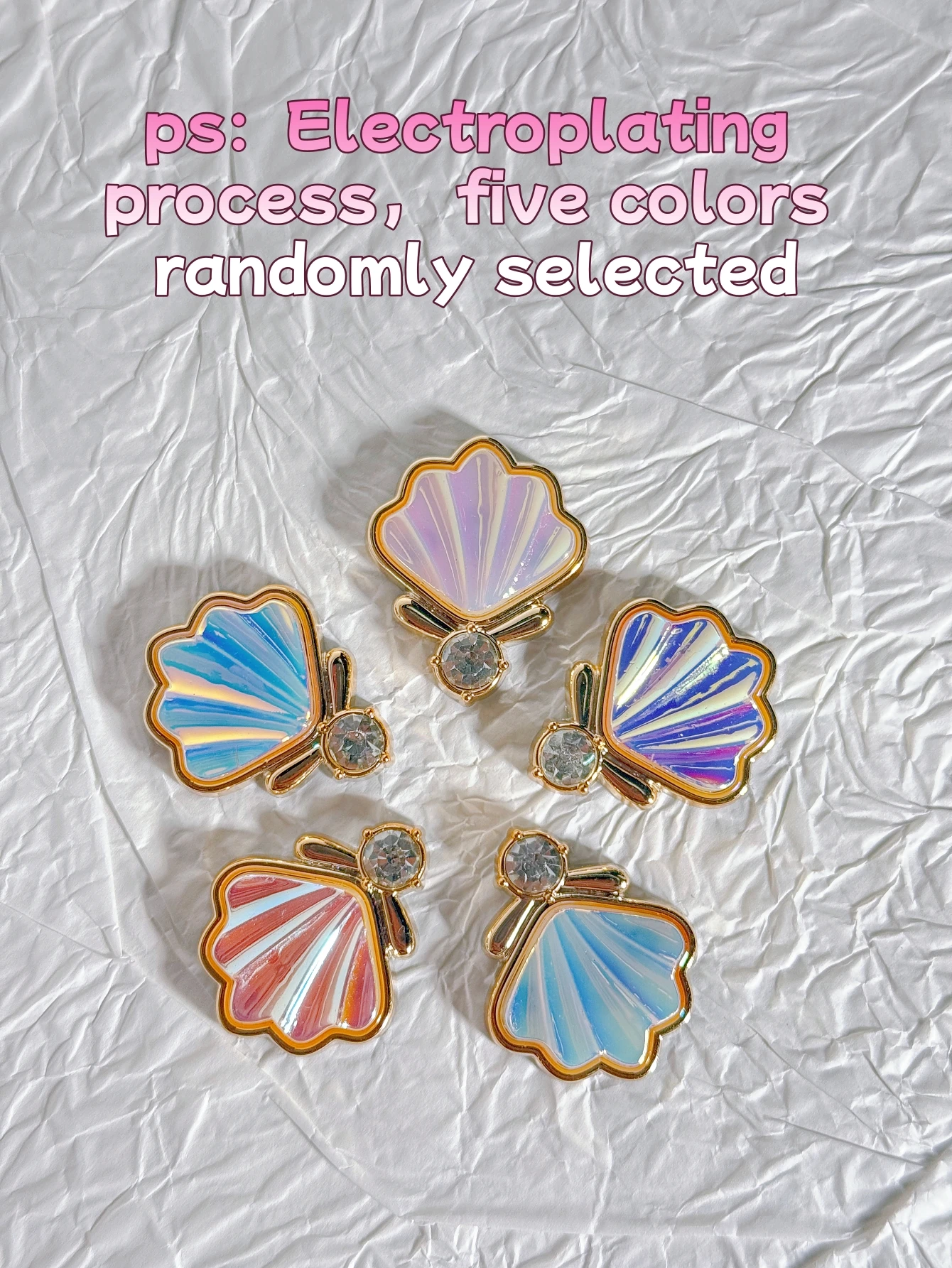 14 Pieces of Golden Shell Shoes Decorative DIY Casual Accessories - Fun and Multi-functional Personalized Shoe Design Method image 6