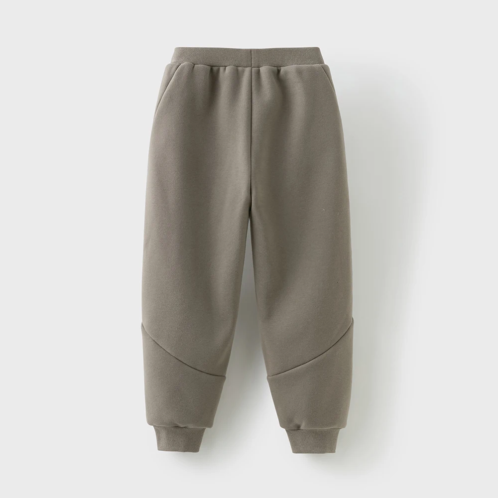 Dave Bella Children Autumn Winter Velvet Pants BoysThicken Cargo Elastic Waist Casual Sports Jogger Warn Trousers DK4253801