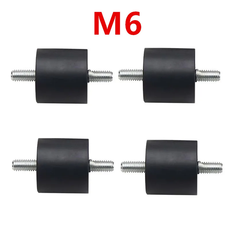 4 pezzi M6/M8 piedino in gomma anti-vibrazione buffer a vite per accessori aria con montaggio a vibrazione in gomma aerea