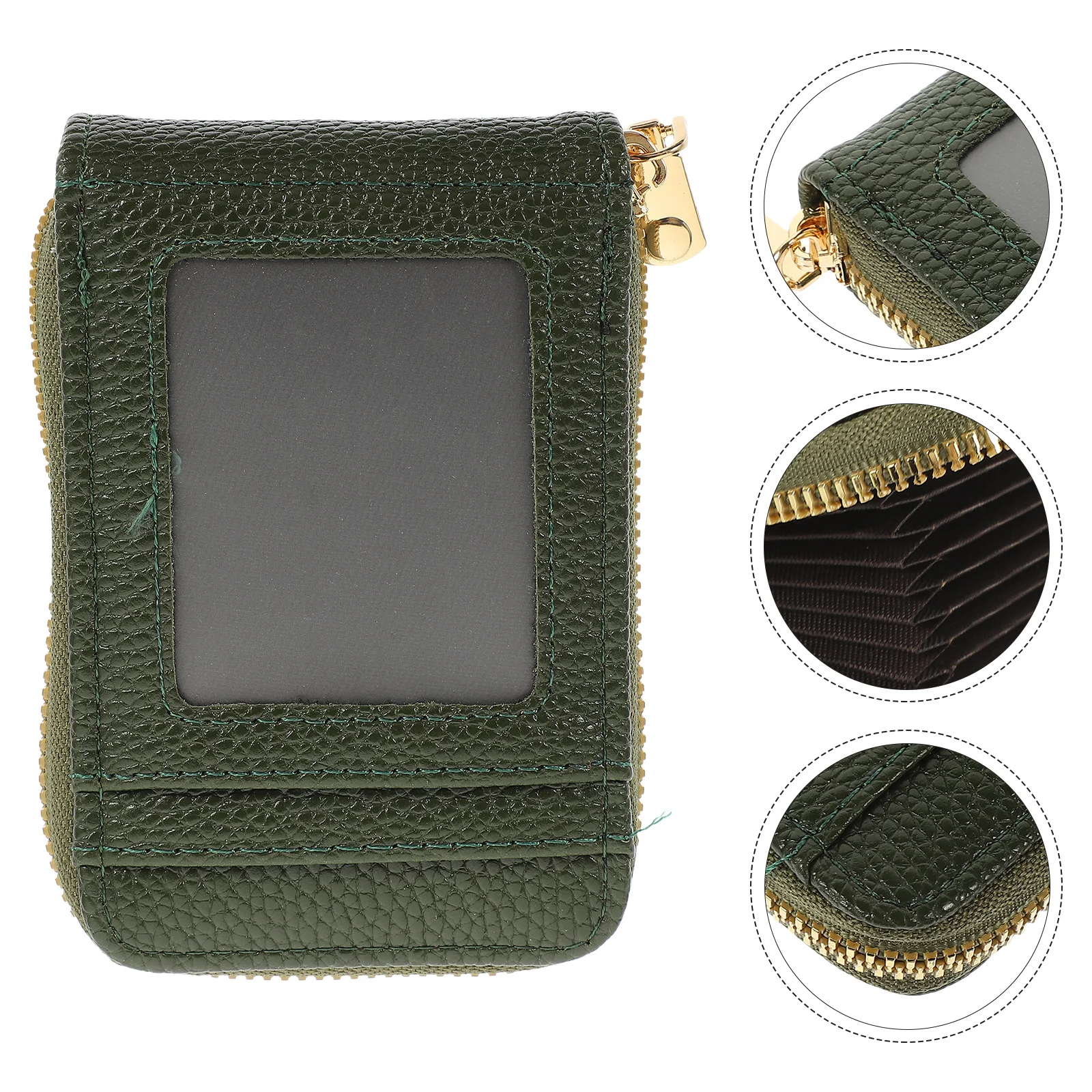 حامل بطاقات من البولي يوريثان، محفظة مضادة للمغناطيسية، منظم تخزين بطاقات العمل، حامل بطاقات الائتمان المحمول المدمج