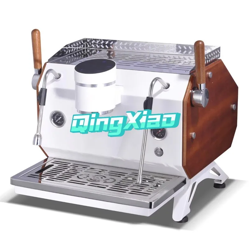 Commercial Double Head Double Boiler Semi Automatic Coffee Maker New Pump Stainless Steel For Office Coffee Shop Bar Use Durable