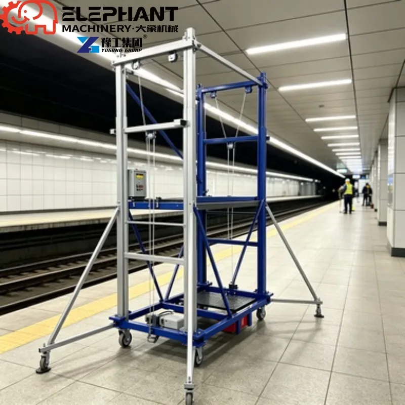 Electric Lifting Scaffold, Durable Steel Frame Lifting Equipment For Construction Decoration High-altitude Operation