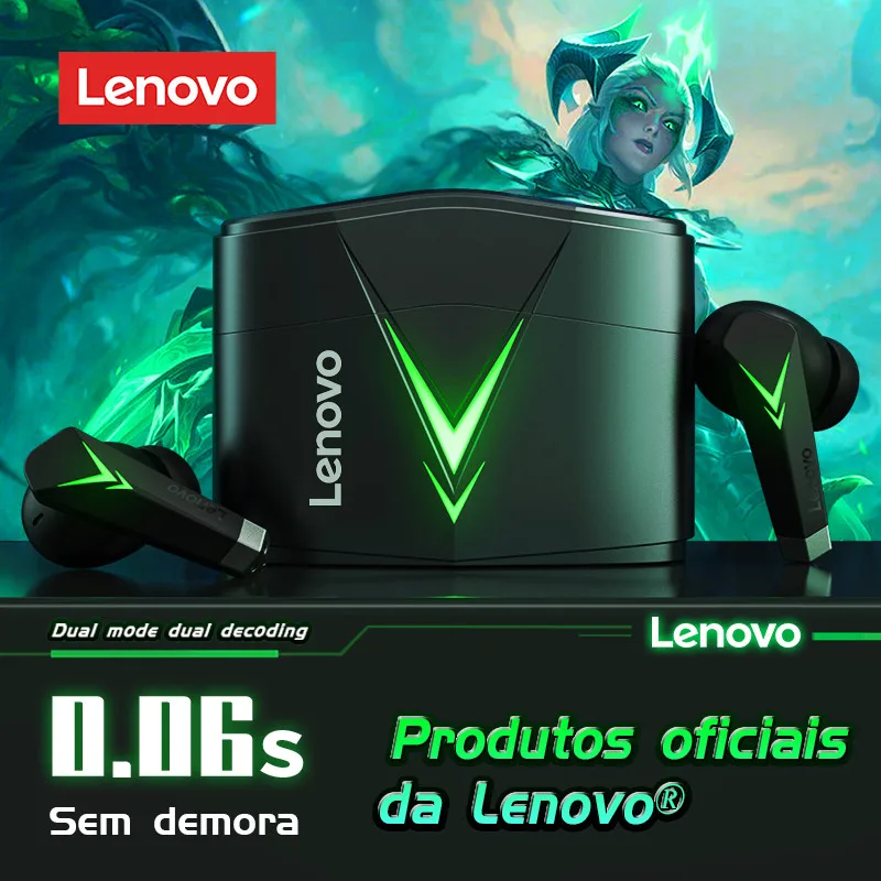 Seçim Orijinal Lenovo LP6 TWS Kablosuz Bluetooth V5.1 Kulaklık Çift Modlu Müzik Oyun Kulaklıkları Spor ve Video Kulaklıkları