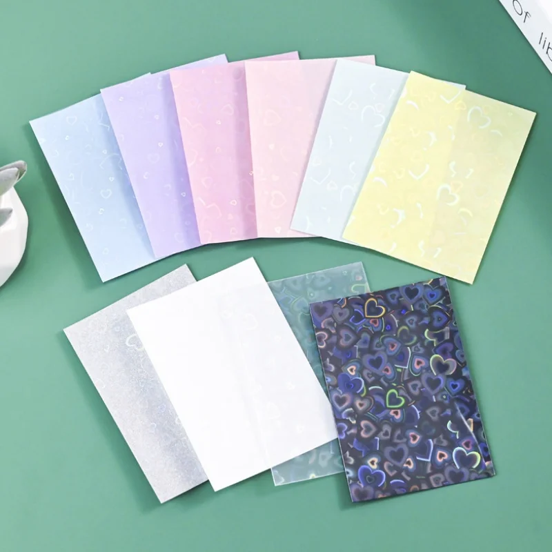 Sharkbang 50pcs/Lot Holo Card Sleeves 60x90mm 20C Macaron Color Kpop Holder For Postcards Films Game Cards Photocard Protector view 5