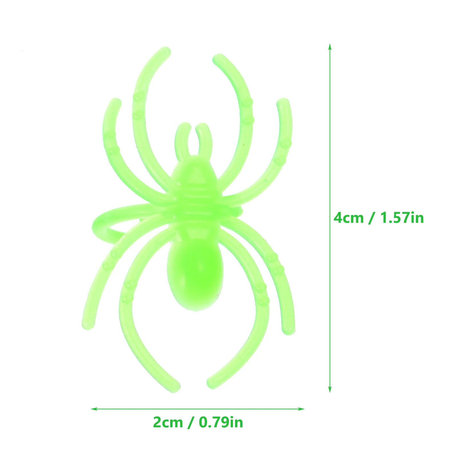 24 Pcs Luminous Insect Ring Festival Party Favors Spider Rings Glow The Dark Children’s Toys Halloween Gift Supplies Kids