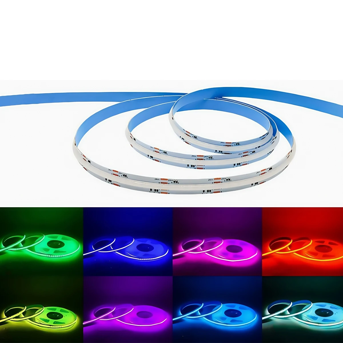 COB LED Strip - RGBCW High CRI (≥90) Lighting for Indoor, Commercial & Gaming Ambiance