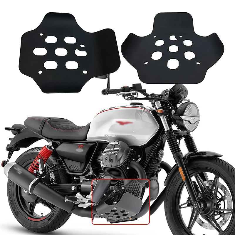 

Motorbike Engine Bottom Cover Bumper Guard Skid Plate For Moto Guzzi V7 850 Stone V7 850 Special Custom V9 Bobber 2020-2024 2023