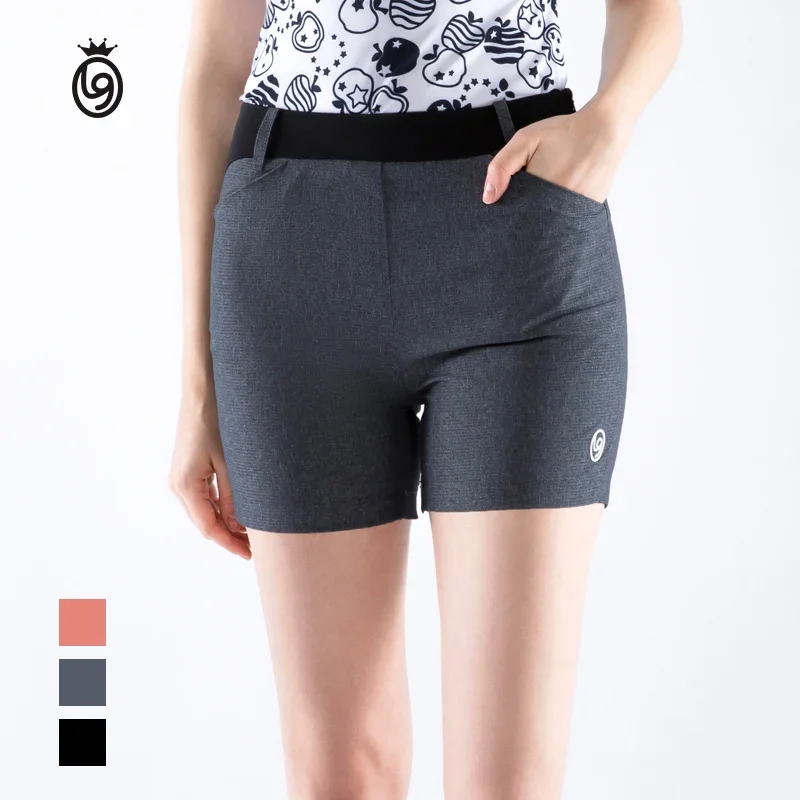 Love Golf Summer Breathable Thin Golf Shorts Ladies High-waist Slim Trousers Women Elastic Side Pocket Shorts Outdoor Sweatpants