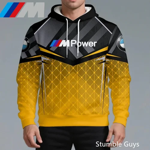 Imagen 1 del producto BMW-Sudadera con capucha de manga larga para hombre, traje de carreras M Power, motocicleta, deportes al aire libre, moda informal, primavera y otoño