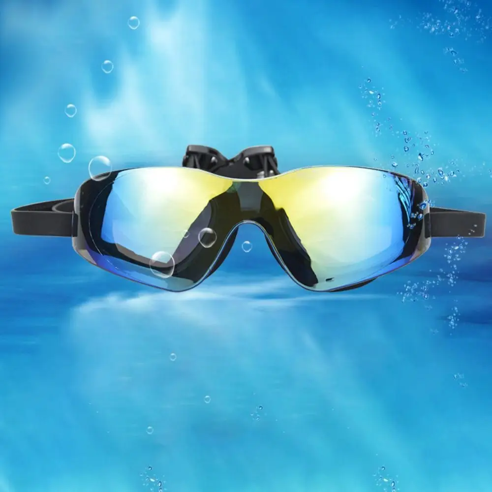 

Swim Pool Waterproof Electroplated Swimming Goggles HD Anti-fog Swimming Glasses Elastic UV Protection Diving Eyewear Swimming