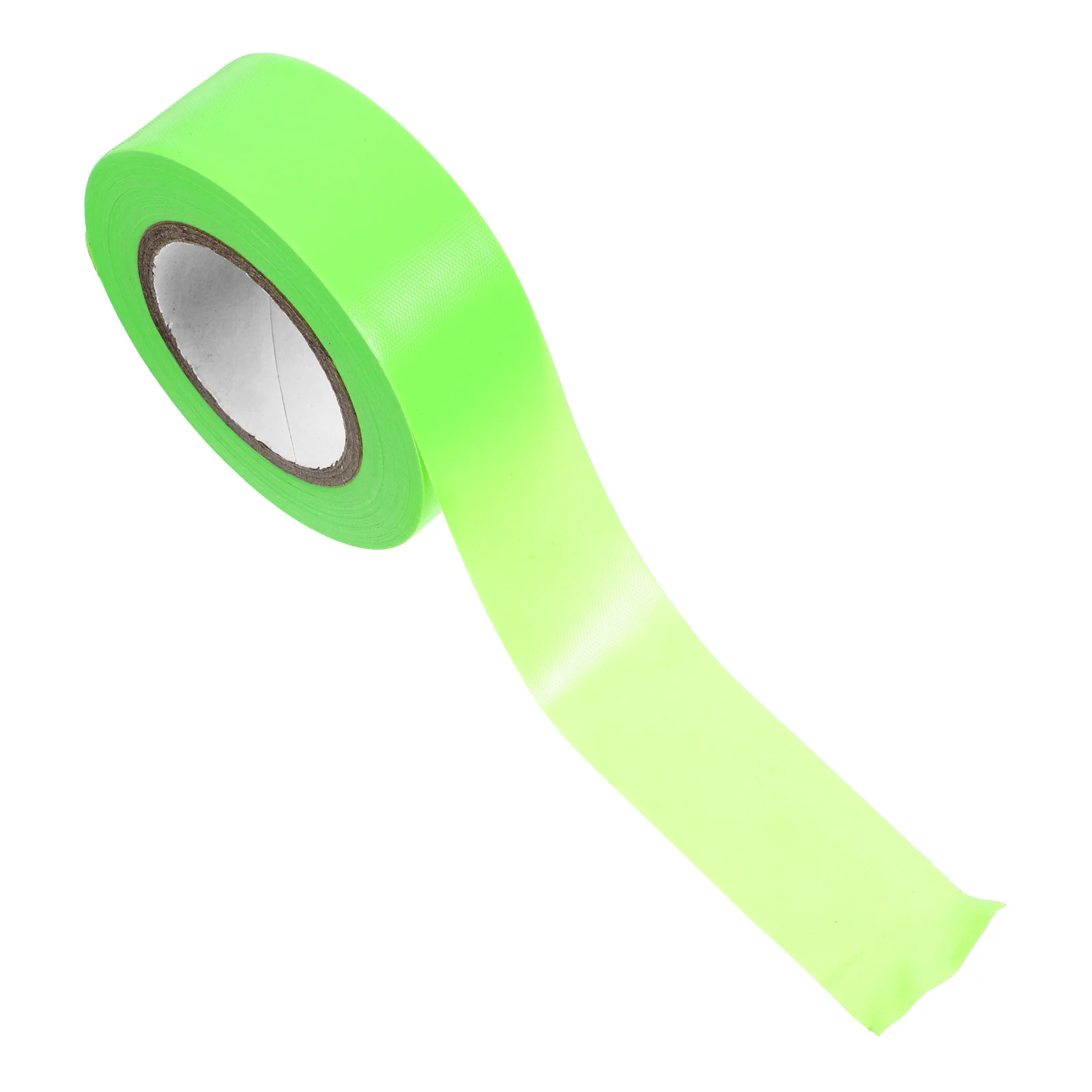 1 Roll Fluorescent Marking Tape Bright Green Non-Adhesive For Floor Classroom Gymnasium Tree Branches Safety Barricade