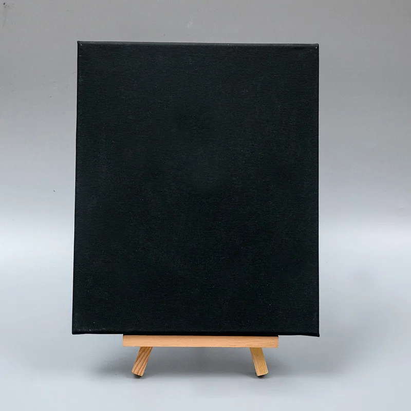 5pcs White And Black Blank Square Canvas Frame,11.81x15.74 Inches ( 30 X 40 Cm) Cotton Artist Canvas Boards For Painting HB-16