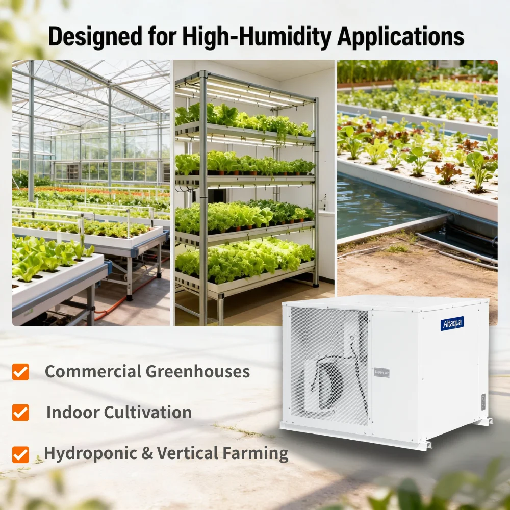 Altaqua Commercial Dehumidifier 1000 Pint for Grow Rooms With Wifi Control