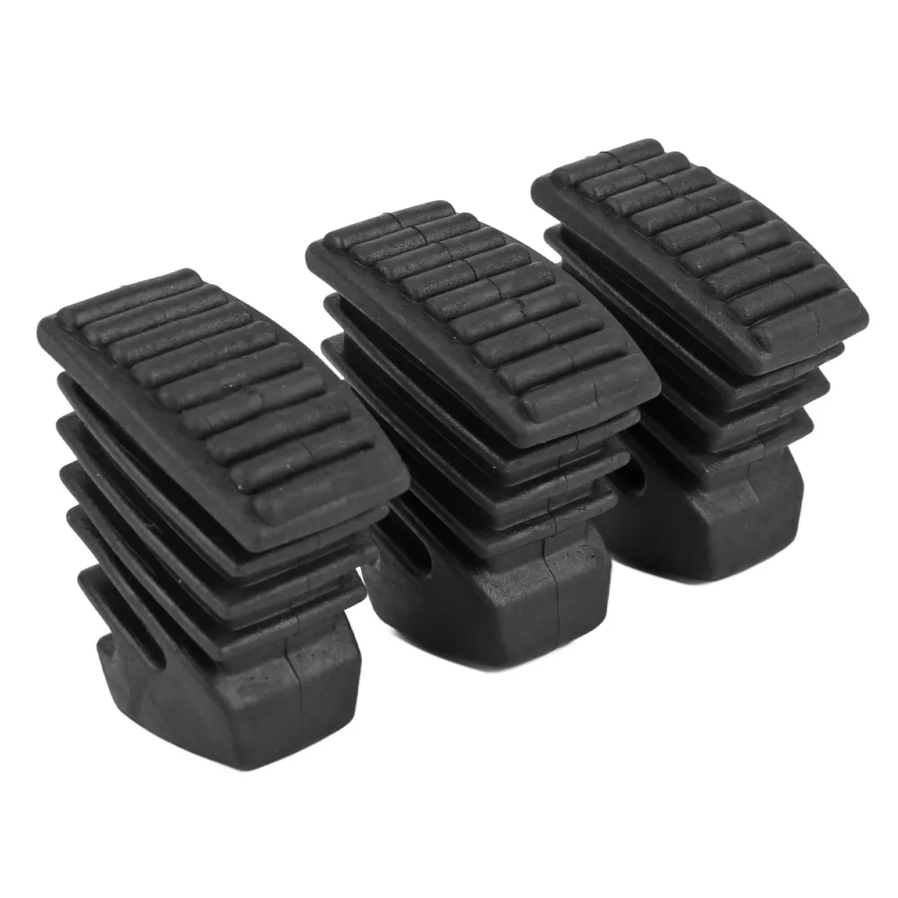 3PCS Non-Slip Drum Rubber Feet Anti-Vibration Rubber Material Drum Floor Protectors Black Color Drum Hardware Feet For Drum Set