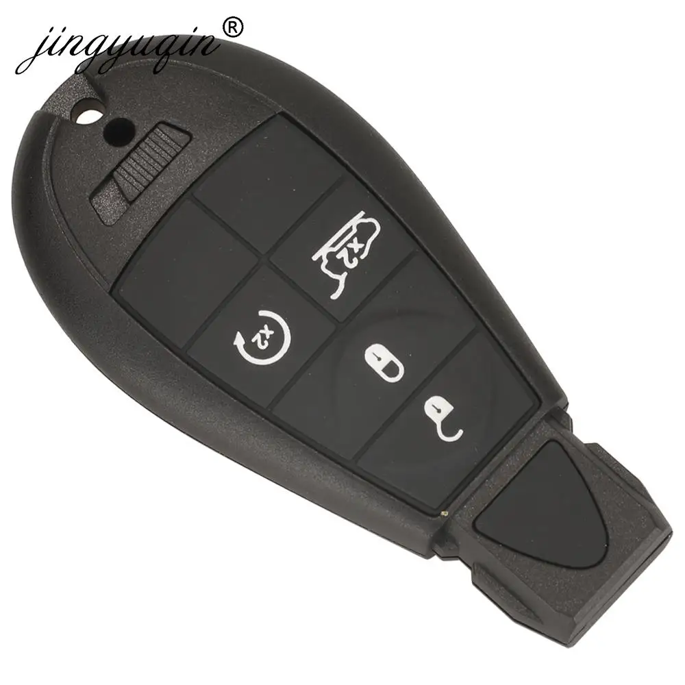 Jingyuqin Fobik Remote Car Key Shell per Jeep Cherokee /Cherokee Sport KL 2014 - 2019 Dodge Chrysler 2/3/4btn Key Case