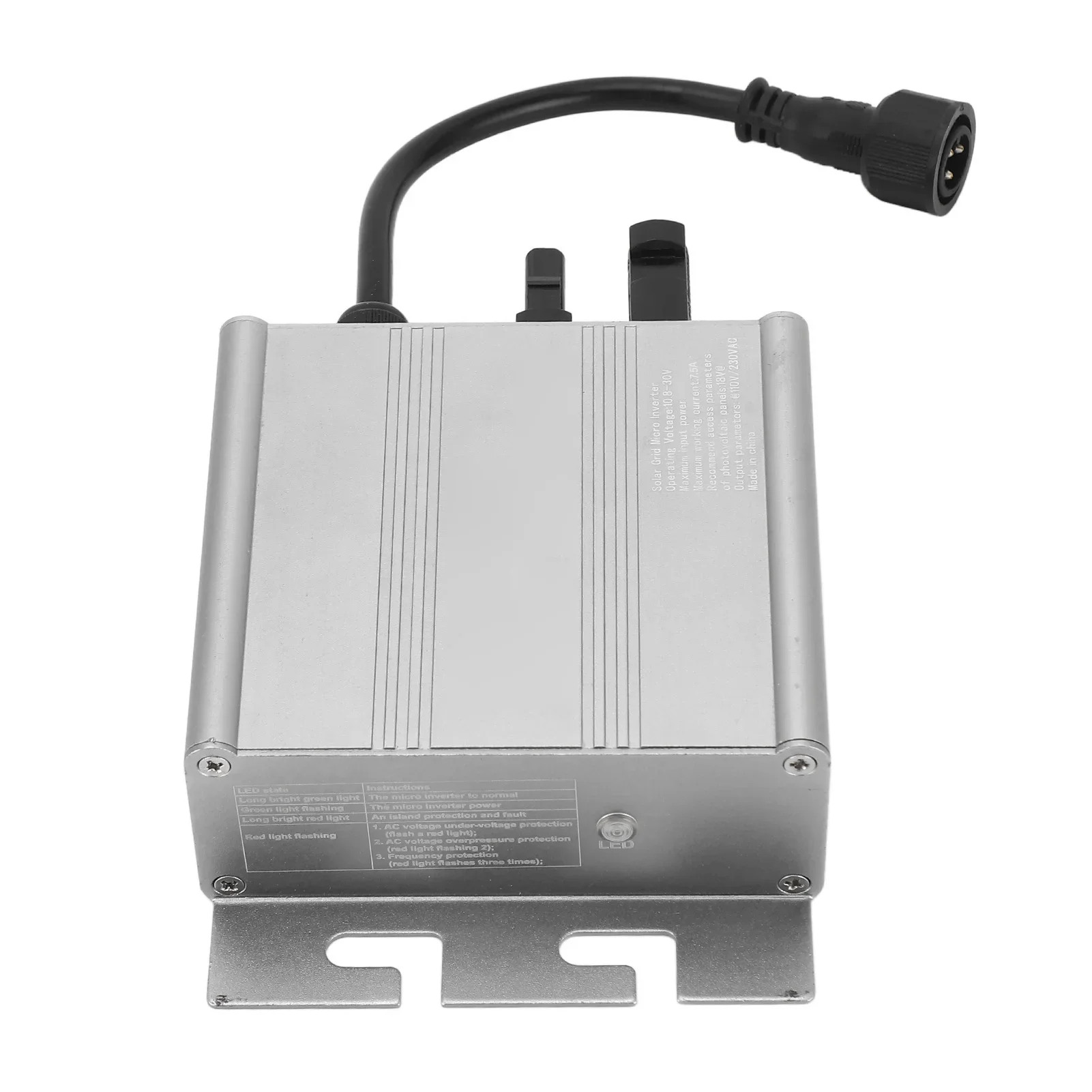 Solar Micro Inverter Grid Tie MPPT Pure Sine Wave Waterproof PV Charging Controller 120V AC230V Automatic Identification