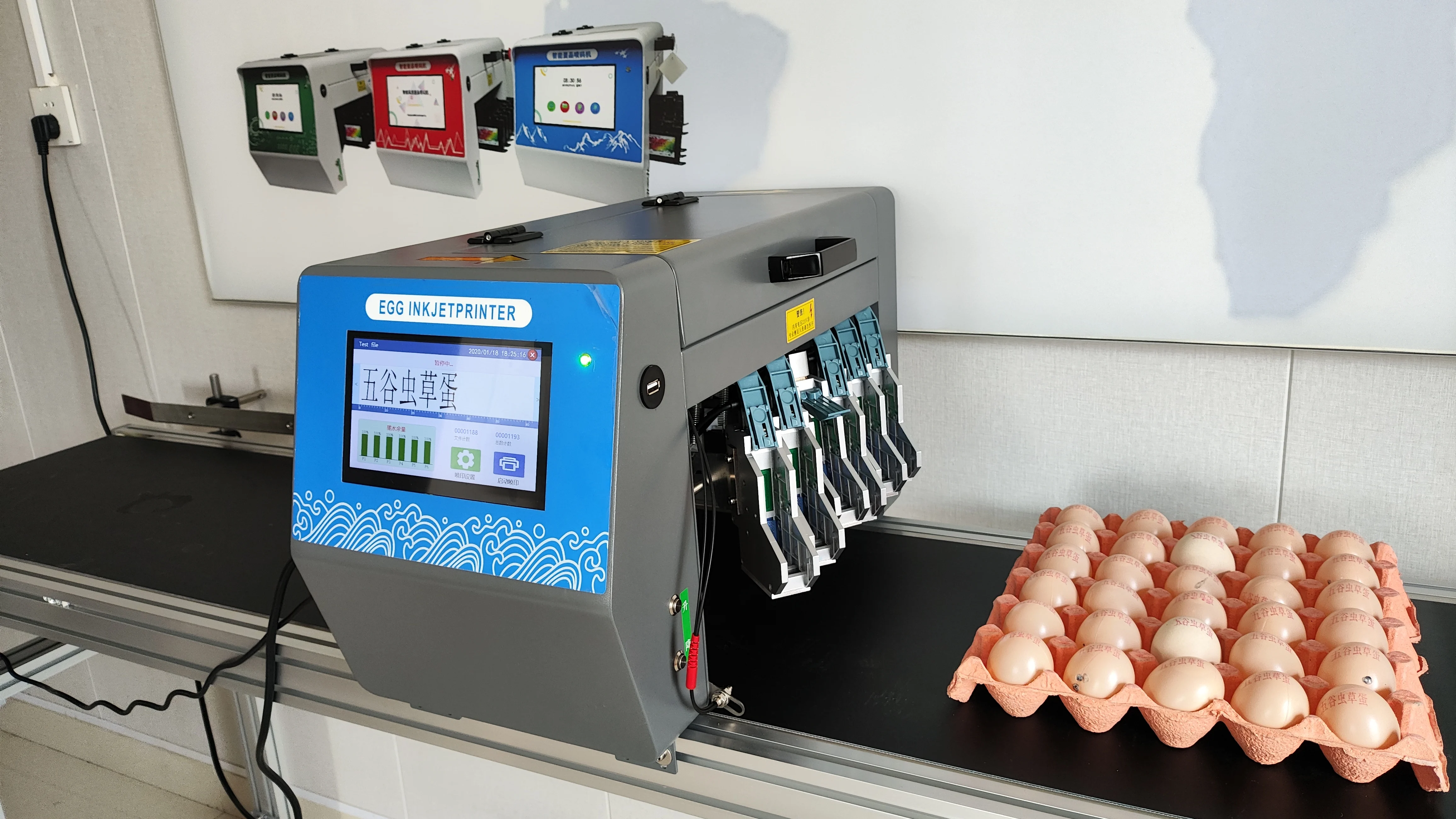 Poultry Egg Inkjet Marking Equipment Easy Operation Egg Shell Inkjet Printer for Egg Factory Packing Production Line