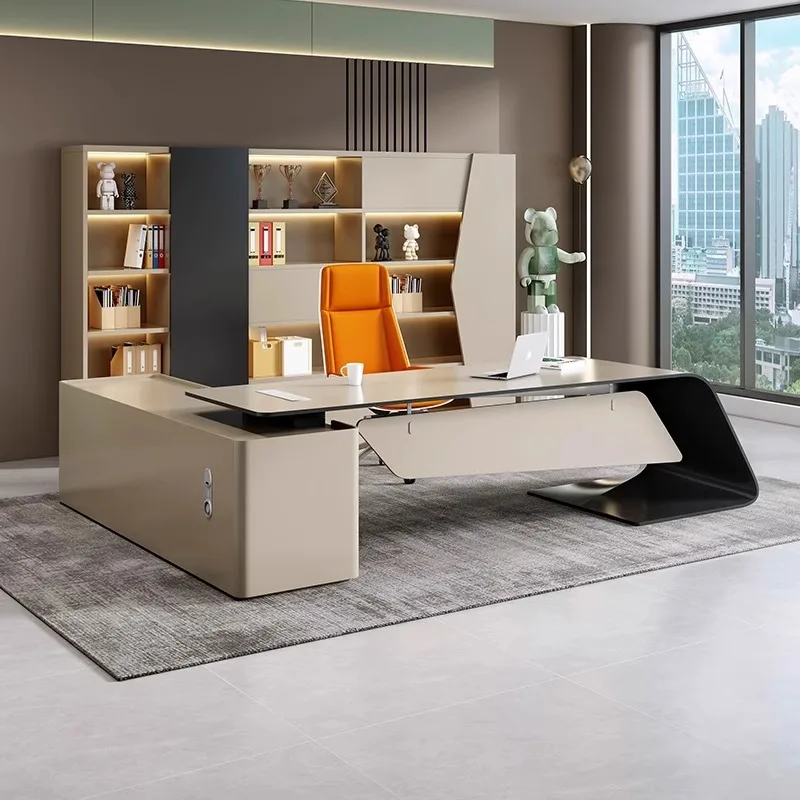 Organizer Computer Work Desk Modern Bedroom Wooden Workstation Corner Work Desk Reception Students Table Ordinateur Furniture