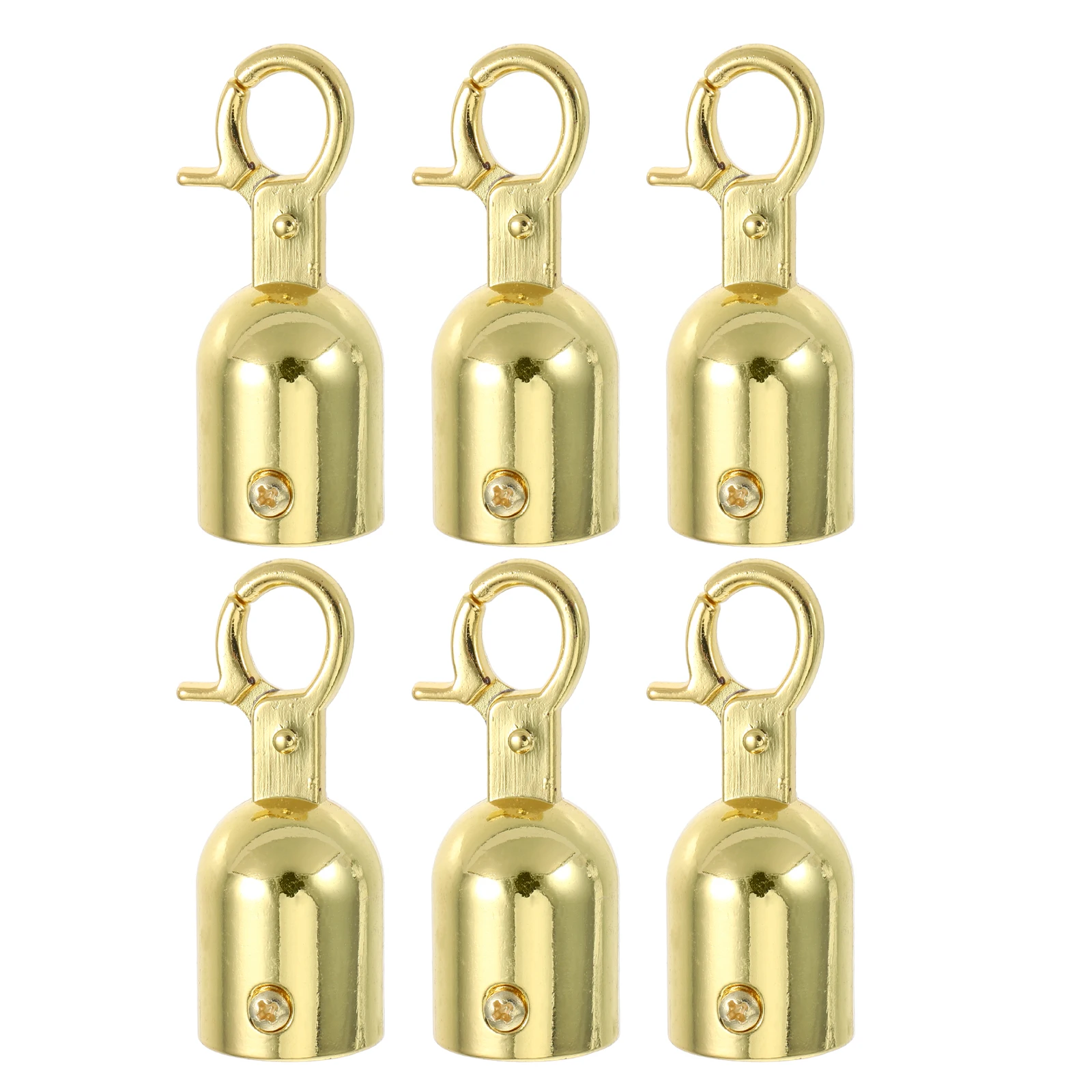 

6pcs Hook Accessories Stanchion Rope End Stopper Durable Secure Fixation Crowd Control Barrier Hook Easy Installation Outdoor