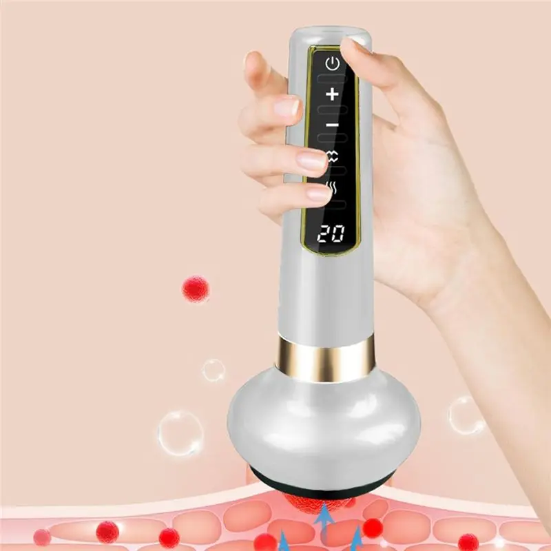 LITE-Pressure Cupping Cellulite Cupping Cupping Cellulite Massager Electric Scraper White