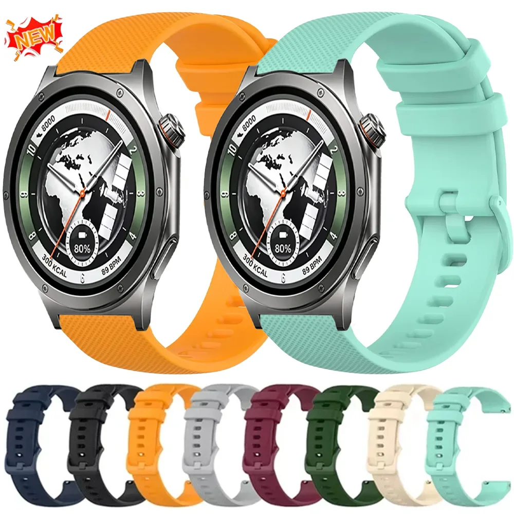 20/22mm Silicone Band for Oneplus Watch 4 3 2 2R Lite Breathable Wristwatch for OPPO Wacth S X3 X2 X Amazfit Balance 3 2 1 Belt