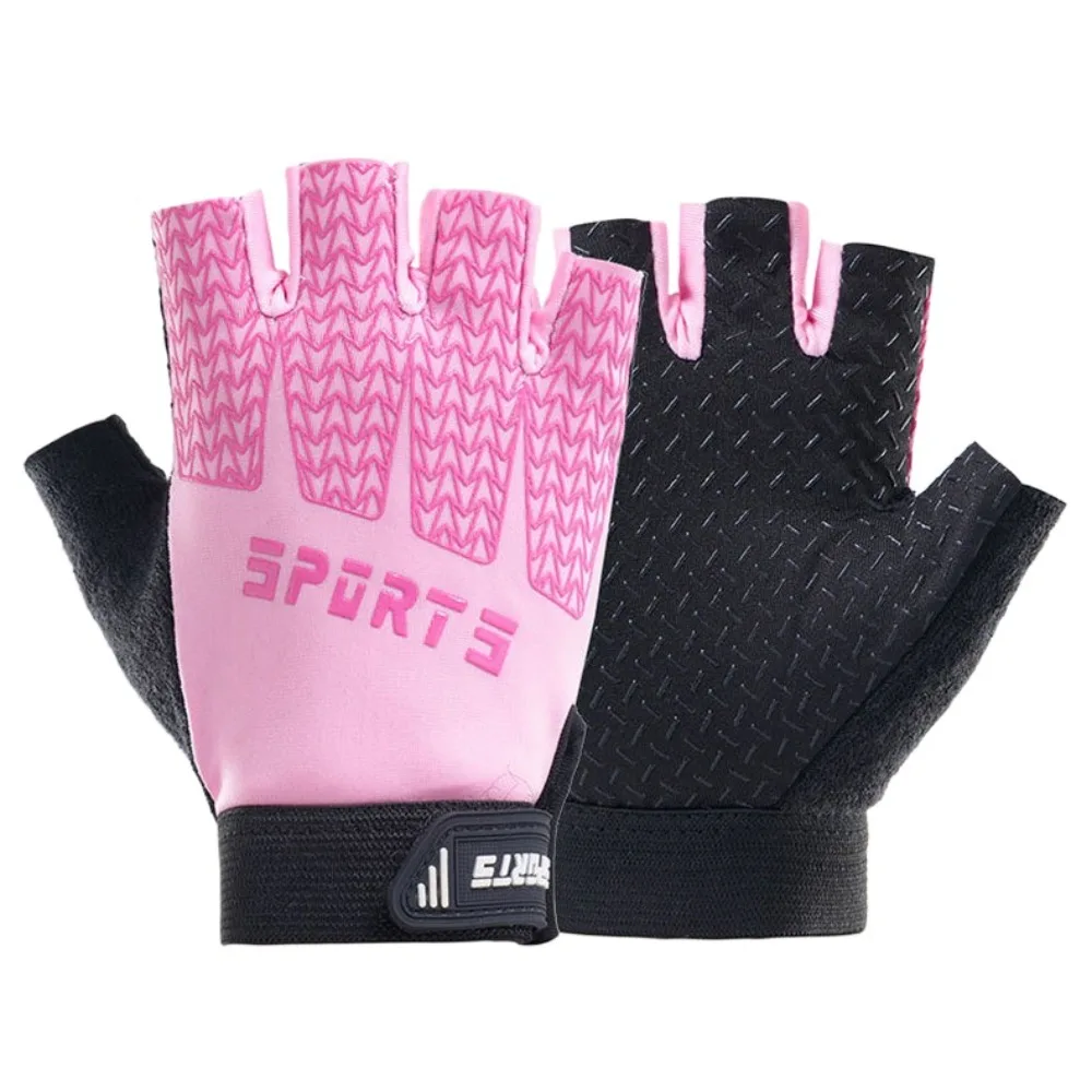 미끄럼 방지 어린이용 사이클링 장갑 충격 흡수 통기성 반손가락 자전거 장갑 보호용 경량