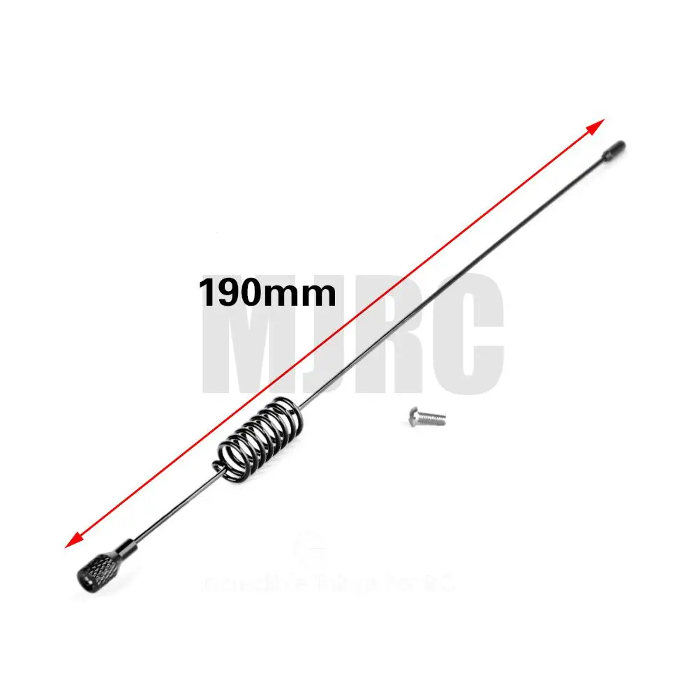 1 stks 190 290mm Rc Auto Metalen Decoratieve Antenne Voor 1:10 Rc Crawler Axiale Scx10 90046 D90 D110 Trax Trx-4 Trx6 Rc4wd Tamiya Cc01