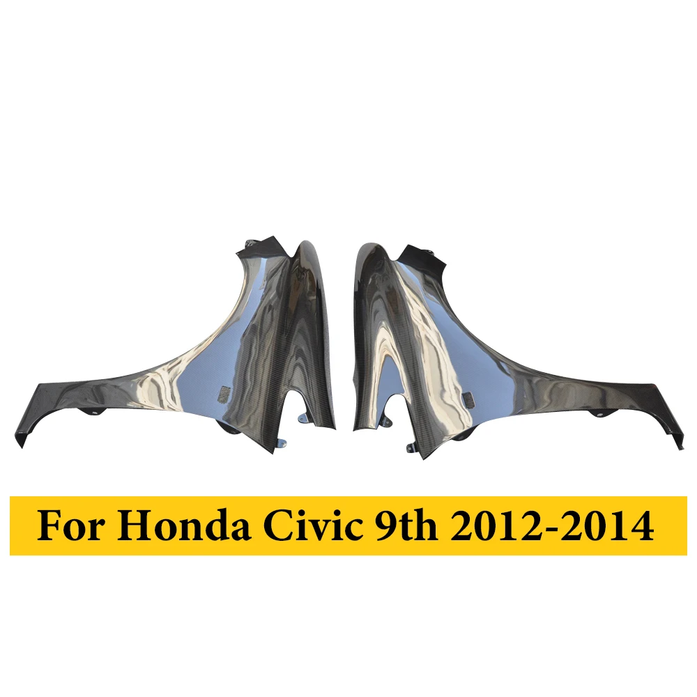 For Honda Civic 9TH 2012-2014 Carbon Fiber Side Fenders Car Fender Flares Auto Tuning