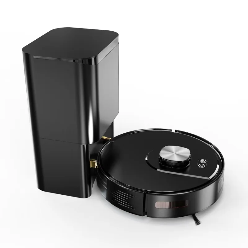LDS Laser Navigation Robot Vacuum Cleaner Obstacle Avoidance Self Empty Wet Mop Alexa Google Home Smart Hotel Plastic Sweeping