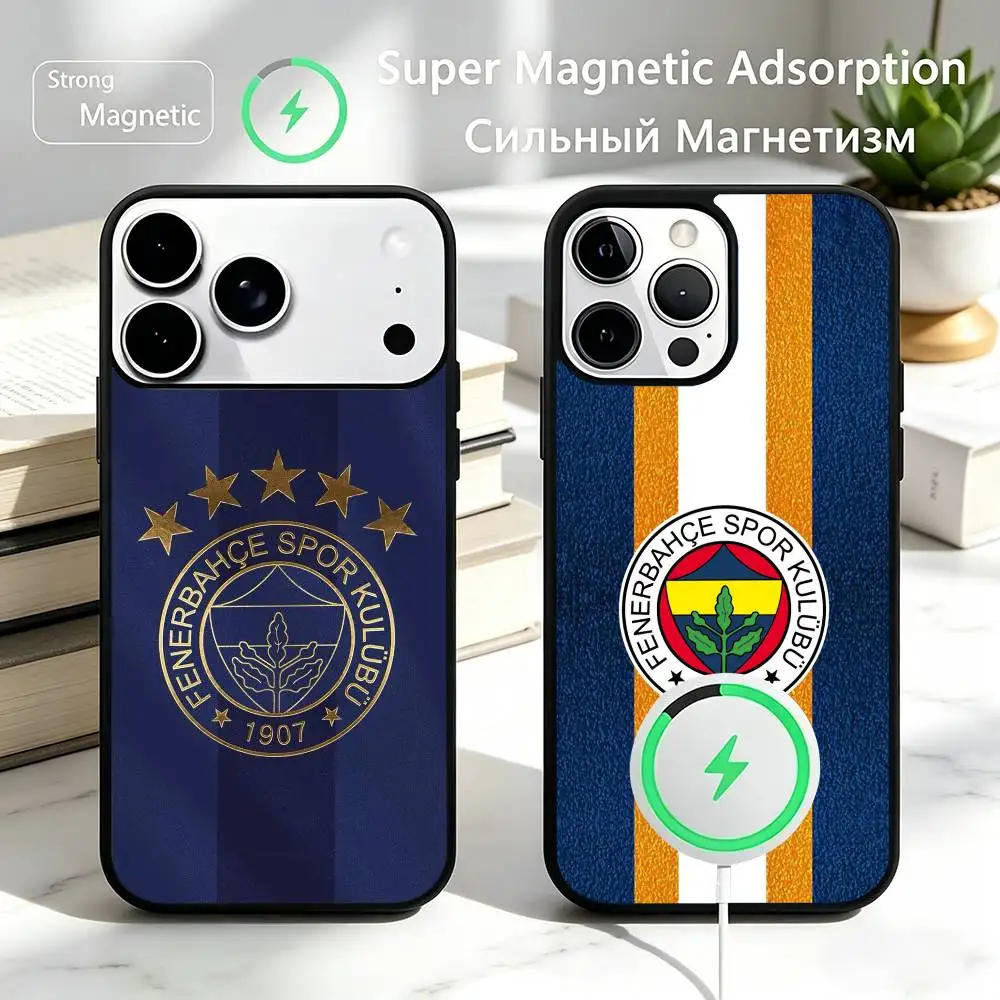 

F-fenerbahce-E T-turkey-PC Phone Case For iPhone17,16,15,14,13,12,11 Plus,Pro Magnetic For Magsafe Wireless Charging