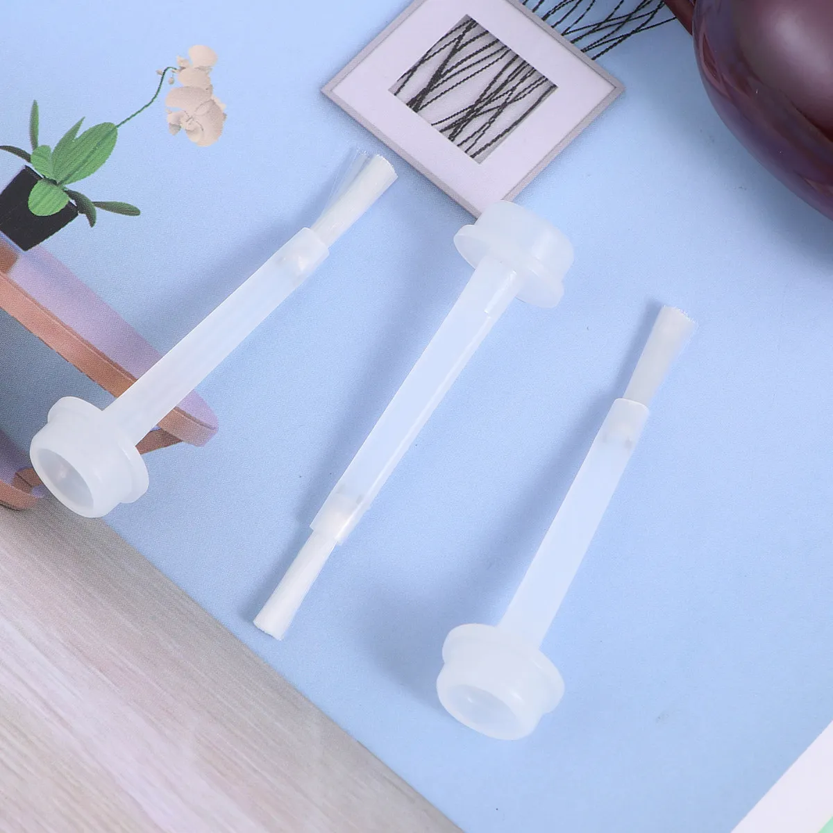 

100 шт. сменных кистей для жидкого гель-лака, премиум-класса, легко заменяемые, для нейл-арта, белые