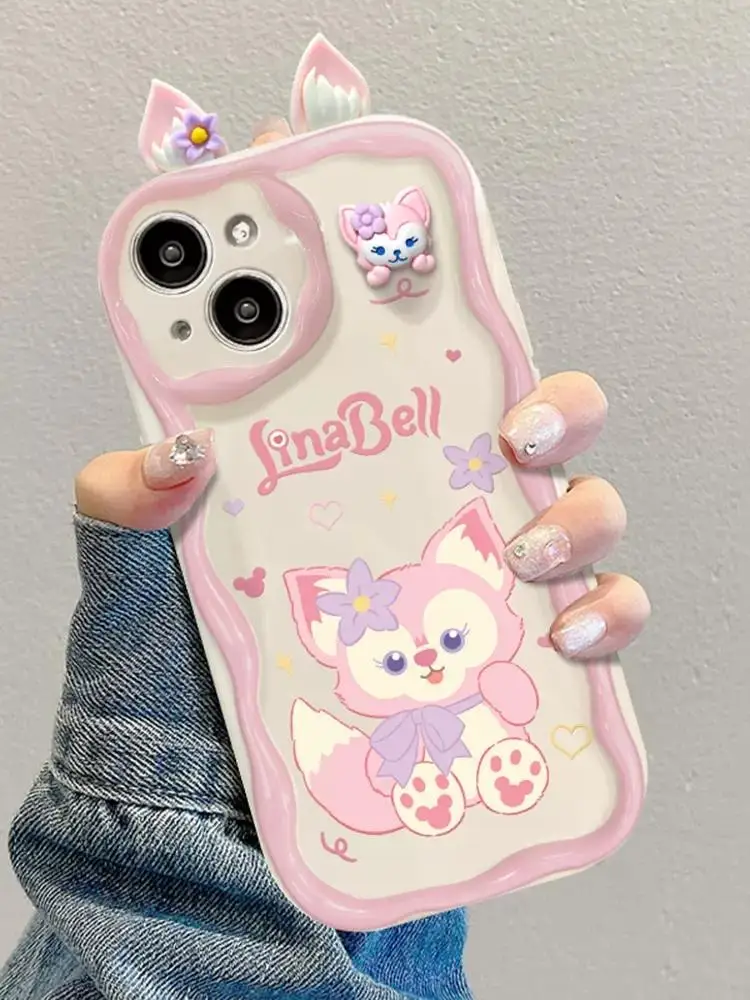 Disney StellaLou LinaBell 3D Ear Wave Case for Honor 90 Lite Huawei P30 Pro Mate 40 Nova 5t 7 9 SE Cover Funda Transparent