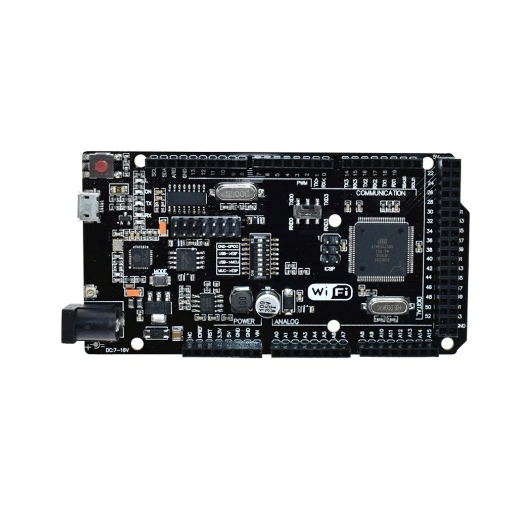 Mega2560 + WiFi R3 ATmega2560+ESP8266 32Mb Memory USB-TTL CH340 Compatible for Arduino Mega NodeMCU for WeMos MEGA 2560