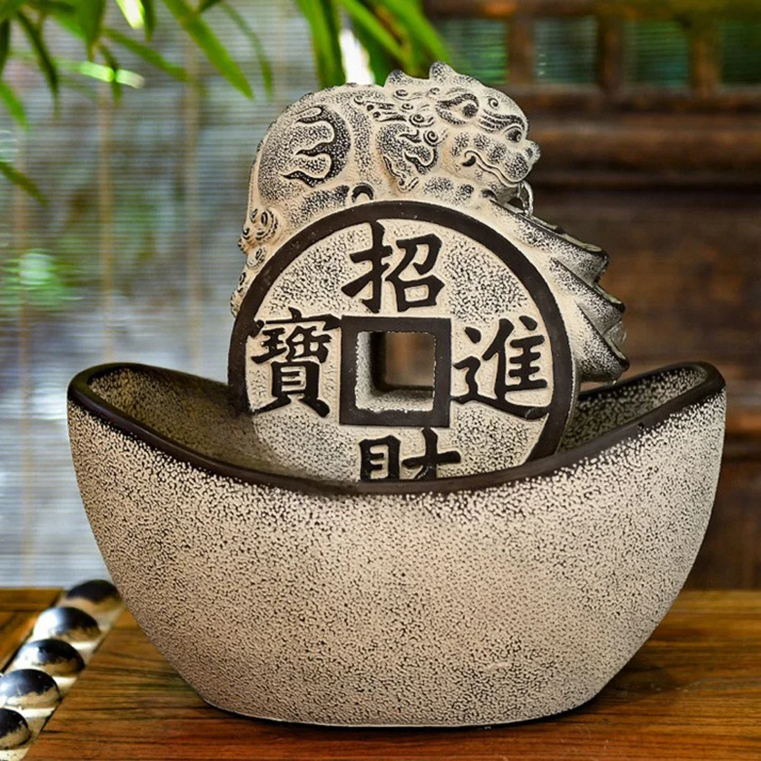 Wealth And Treasure Chinese Desktop Flowing Water Ornaments Office Housewarming Gifts Zen Tea Room Decoration Landscape