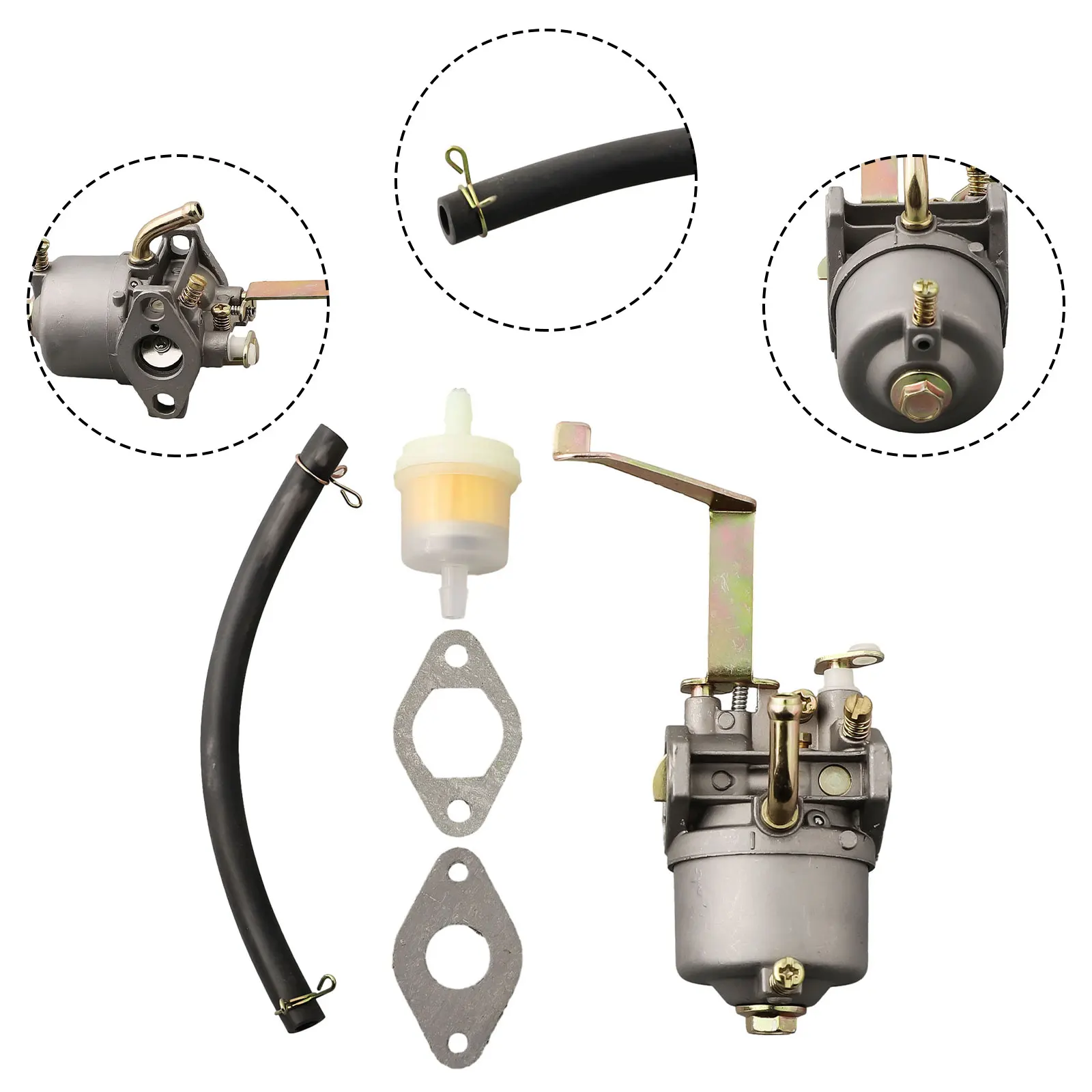 Carburetor Gasket Fuel Filter Hose Set For Harbour for freight Cat 63CC 2HP Generator High Quality Material Garden Tool Parts